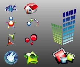 Shiny Logos shiny vector