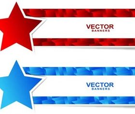 Stars Banners vector graphic