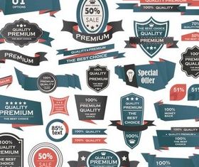 Quality Premium Labels design vectors