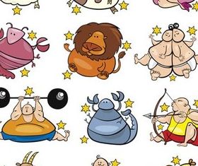 Zodiac Symbols free vector