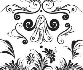 Floral Elements vectors graphics