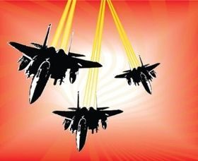 Military Jets vector design