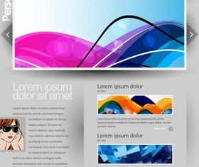 Web template design 1 vector