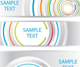 Abstract Circle banner vector