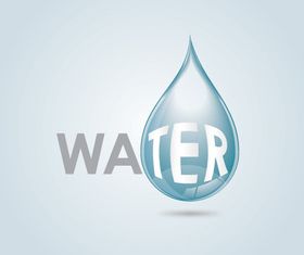 Water drop background vector graphic
