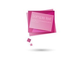 Speech Bubbles Squares vector