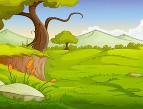 Cartoon jungle background 11 creative vector