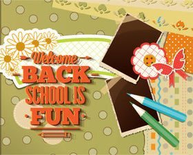 Back school vintage background 01 design vector