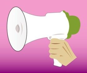 Megaphone design vector