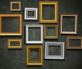 Retro photo frames 3 vector