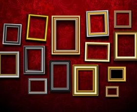 Retro photo frames 4 vector