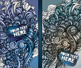 Abstract decorative pattern vertical banner 1 vector