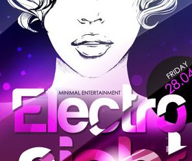 Music club flyer cover 1 vector