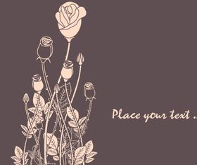 Hand drawn rose 2 vector