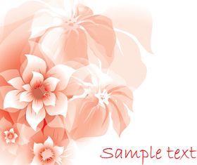 pink flower background 3 vector