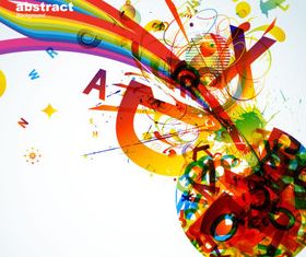 Abstract colored elements background 1 vector