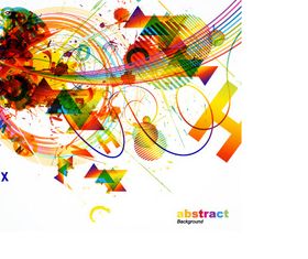 Abstract colored elements background 2 vector