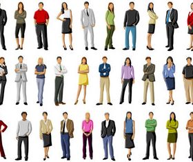 Different occupations people 1 vector