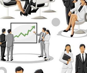 Different occupations people 4 vector