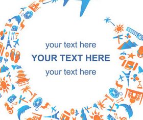 Global Travel background vector