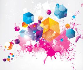 Stylish color background design vectors