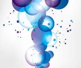 Blue Bubble background vector