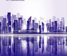 Abstract city background 3 vectors