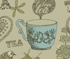 Hand drawn teelements vector