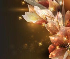 Ornate floral background 1 set vector