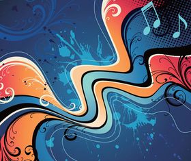 Music abstract background 1 vector