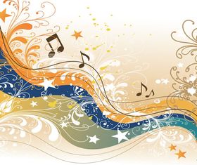 Music abstract background 4 vector
