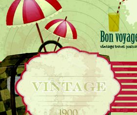 Retro Travel design elements 2 vector