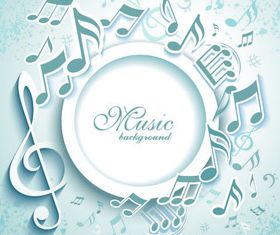 White music background set vector