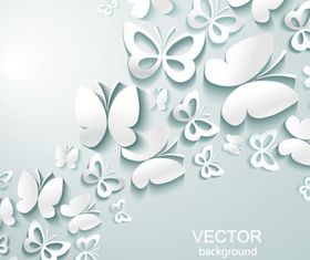 Paper cut Butterfly background 1 vector