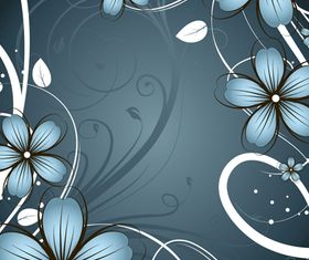 Draw flower frames 1 vector