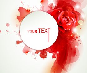 Abstract rose background vector