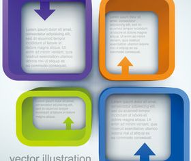 Square text boxes background 1 vector