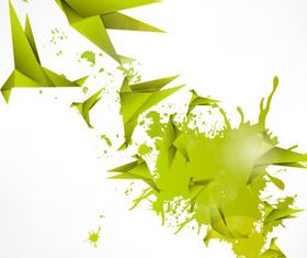 Origami with Splash background vectors graphics