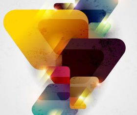 Bright Geometric shapes background vector