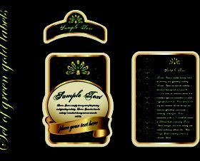 Vintage beer stickers 1 vector