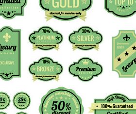 Vintage offer labels vector