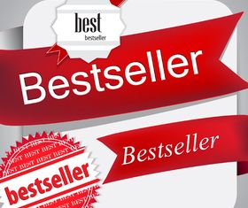 Bestseller label vector