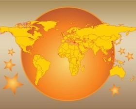 Countries Map vector