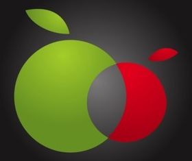 Twin Apples vector