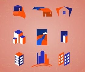 Real Estate Icons vector