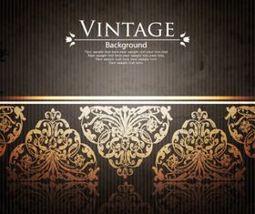 Floral vintage style background 4 vector