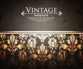 Floral vintage style background 5 vector