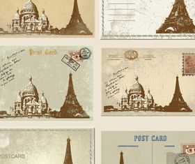 Retro Postcard vector