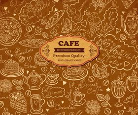 Hand drawn elements food 02 vector