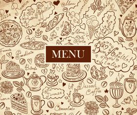 Hand drawn elements food 06 vector